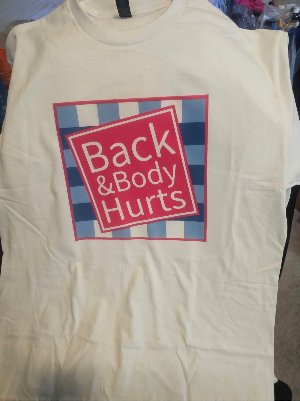 Back & Body Hurts Graphic Tee - Cream